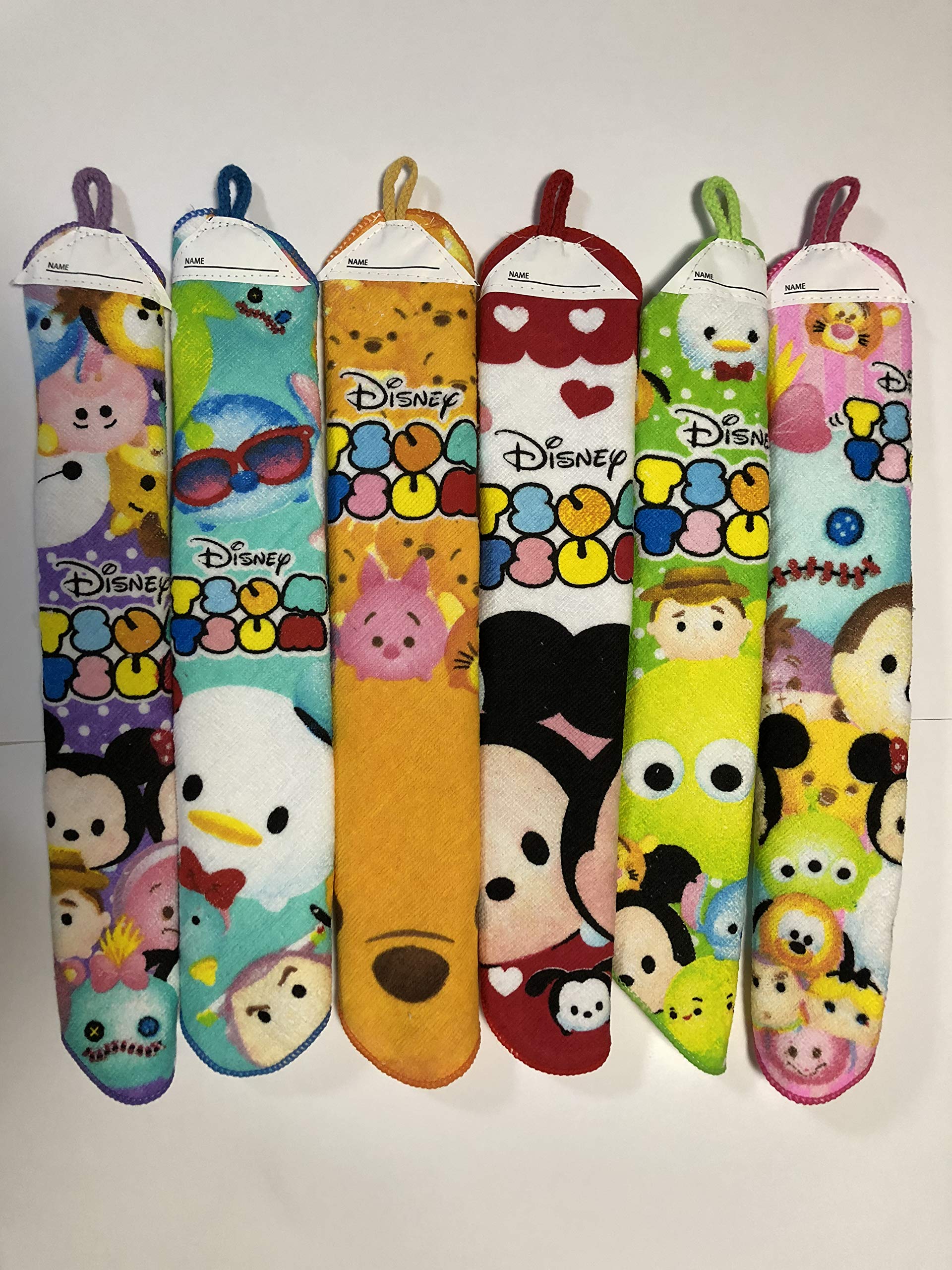 Amazon｜【AKK】ディズニー ツムツム柄 ループタオル 6枚セット ハンド
